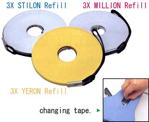 3 types of refill tape