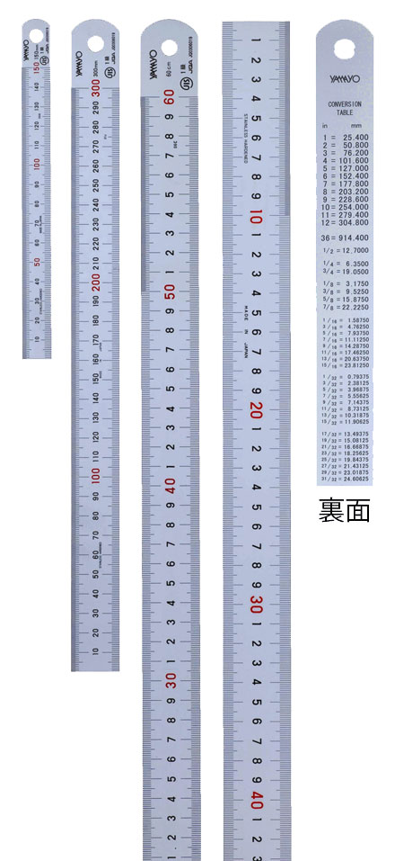 ステンレス・シルバー直尺