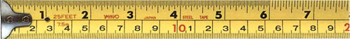 19mm Metric/English tape