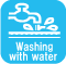 washingu with water